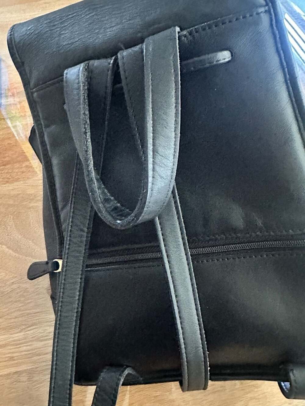 Vintage Coach 9960 Black Leather Mini Daypack Backpack - Picture 3 of 12